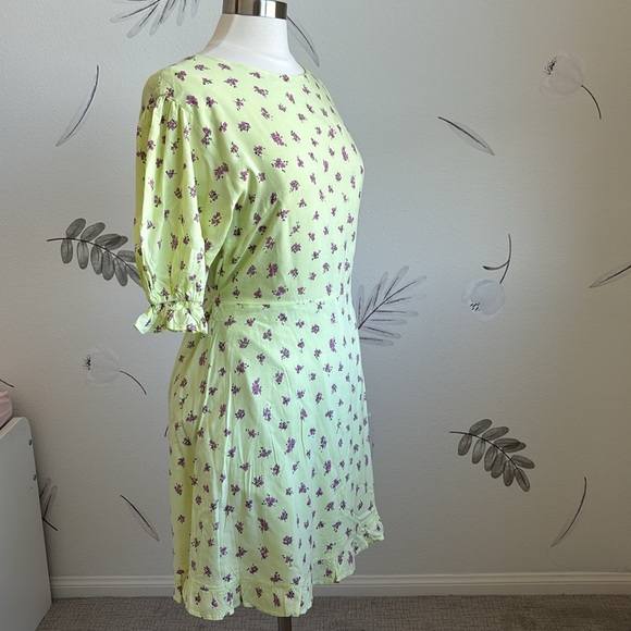 NWT Faithfull the Brand puff sleeve mini dress - Picture 3 of 8